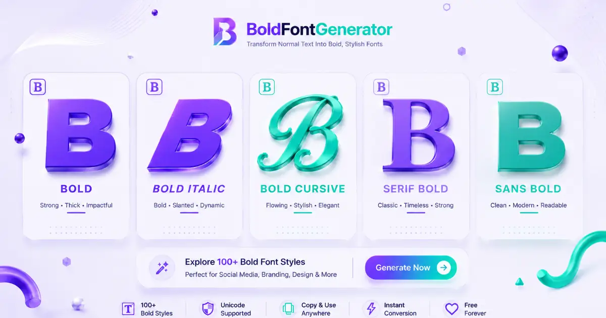 Bold Font Styles Collection